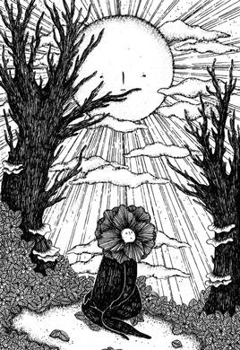 &quot;The Loner&quot; for Gallery Nucleus&#39;s Power in Numbers 6 show - pen and ink, 5&quot;x7&quot;